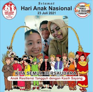 Twibbon Hari Anak Nasional 2021 PNG