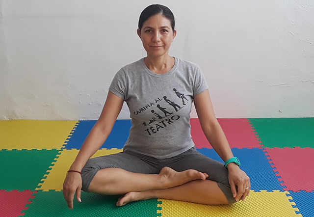 La maestra Valeria España tiene más de 15 años de práctica en Hatha Yoga