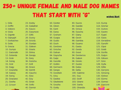 選択した画像 g dog names girl 116133-G dog names girl