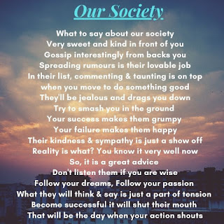 Poetry on our society