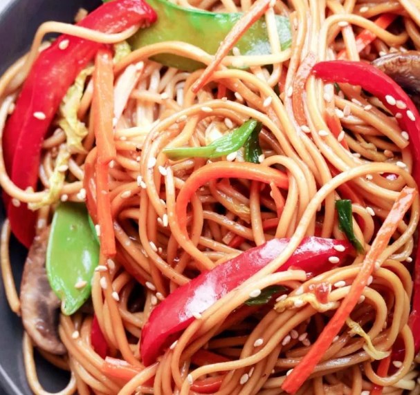 Teriyaki Noodle Stir-Fry #vegetarian #veggies