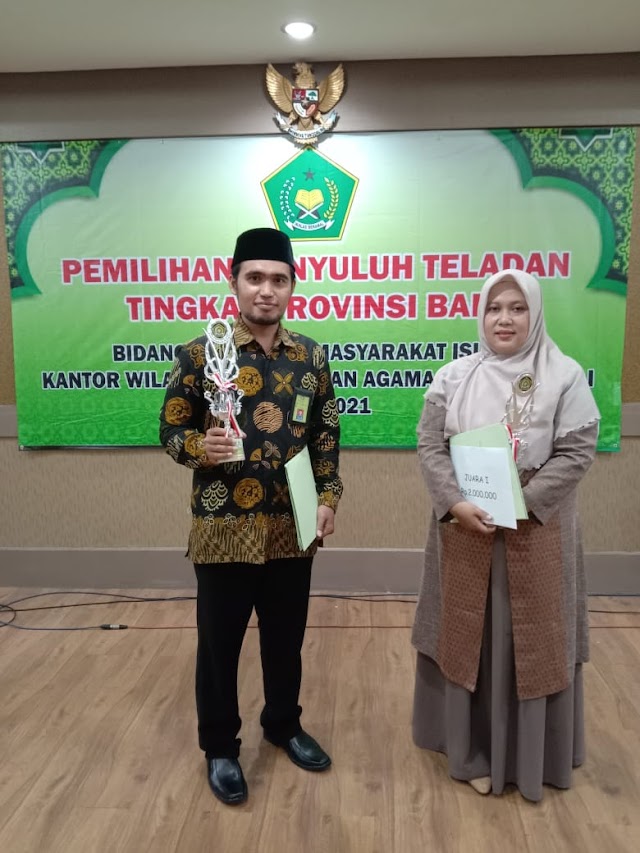 Pengurus Pergunu Buleleng Sabet Peringkat III Terbaik Penyuluh Teladan Agama Islam Non PNS Se Provinsi Bali