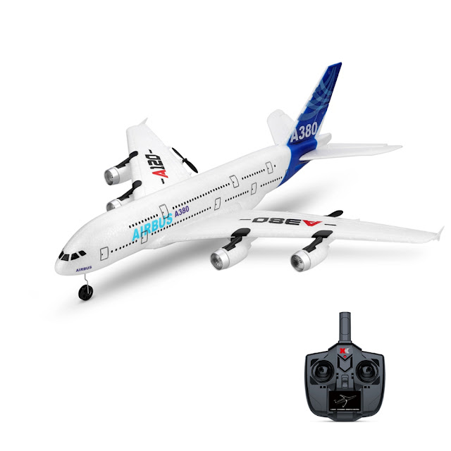 WLTOYS A120-A380 Airbus 510mm Wingspan 2.4GHz 3CH RC Airplane Fixed Wing RTF With Mode 2 Remote Controller Scale Aeromodelling