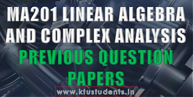 ktu ma201 question papers