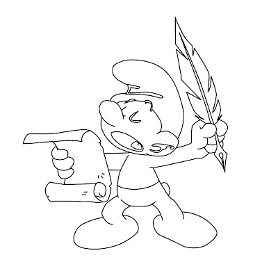 Desenhos para Colorir dos Smurfs – Imagens para Imprimir