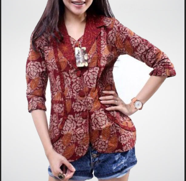  Model Baju Batik Wanita Modern Yang Keren
