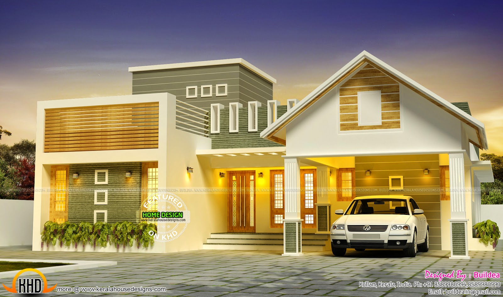 Awesome dream  home  design Kerala home  design and floor plans 