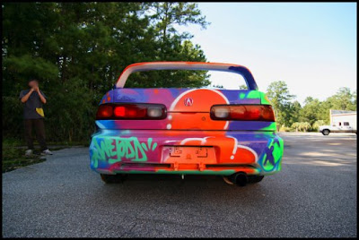 Car Graffiti art