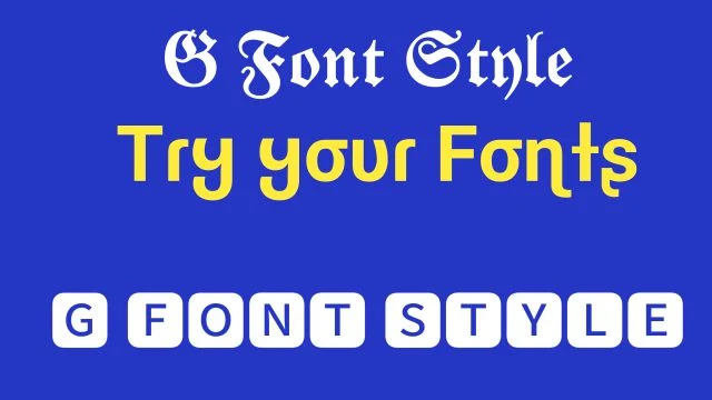 G font style
