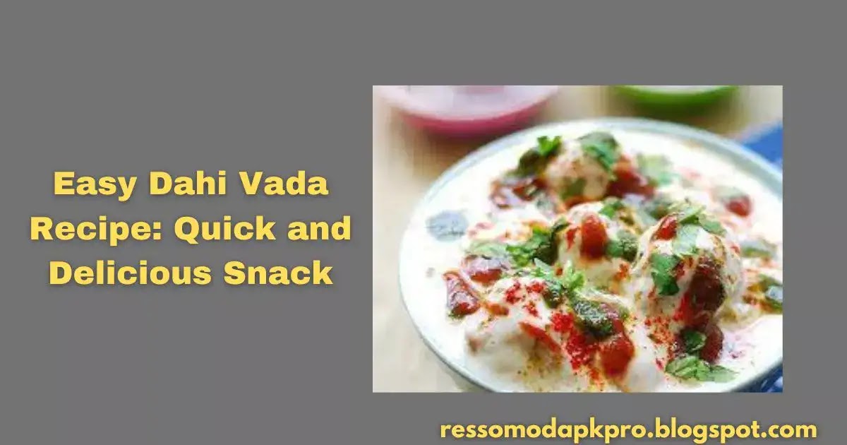Dahi Vada Recipe