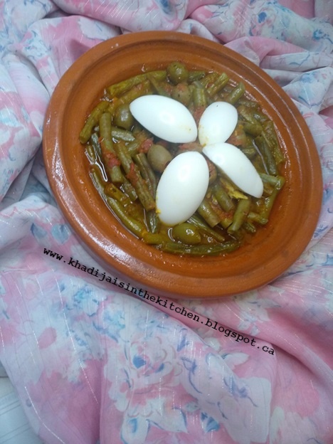 Tagine haricots verts green beans tagine judías verdes طاجين بالفاصوليا الخضراء