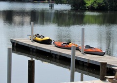 Kayaks On The Dock