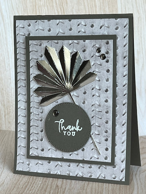Simple sophisticate greeting card using Stampin' Up! Earthen Textures Bundle
