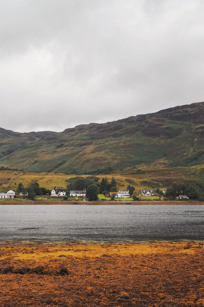 Ville de Dornie dans les Highlands en Ecosse