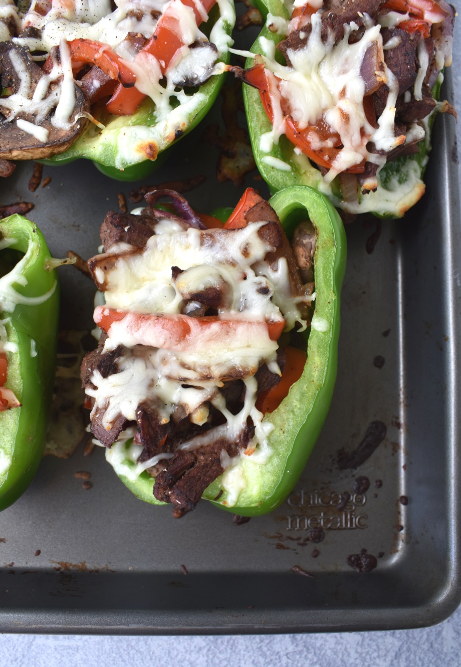 Philly cheesesteak stuffed pepper