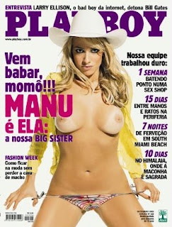 Manu ex bbb1 pelada Playboy