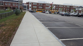 there was a row of parking reserved for those who went o vote on Thursday at the State Primary