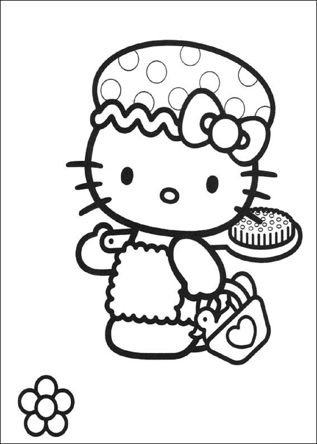 To Hello Kitty coloring pages just click the image then right click and hit "Save Image As "