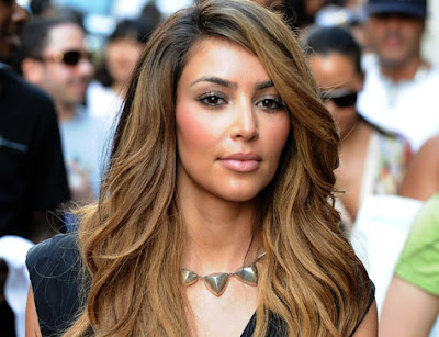 kim kardashian blonde hair