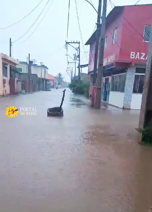 Fortes chuvas no Farol e a Vila dos Pescadores é a área mais afetada