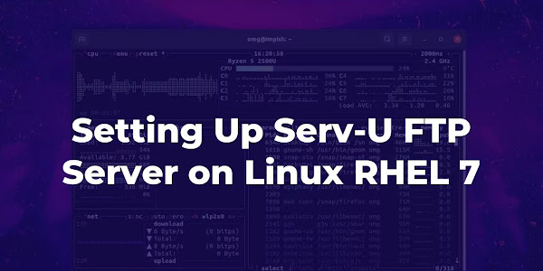 Setting Up Serv-U FTP Server on Linux RHEL 7