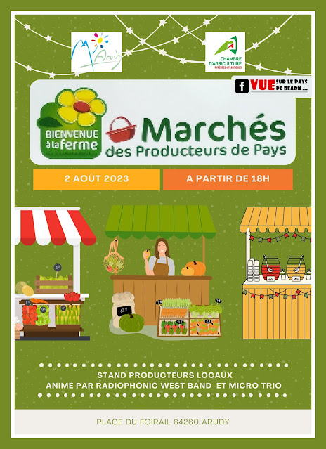 Marché des producteurs de pays à Arudy 2023