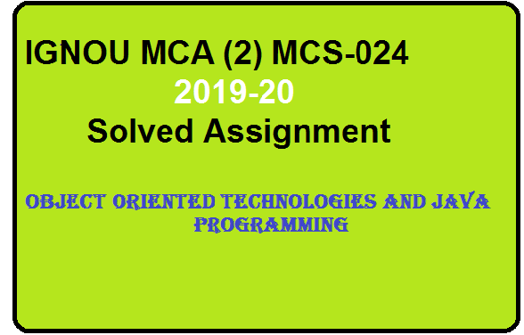 mcs-024 solved assgnment 2019-20 https://etutor12.blogspot.com