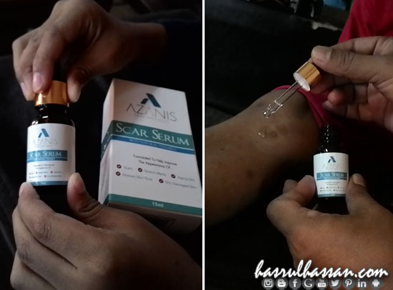 Cara menggunakan Azanis Scar Serum