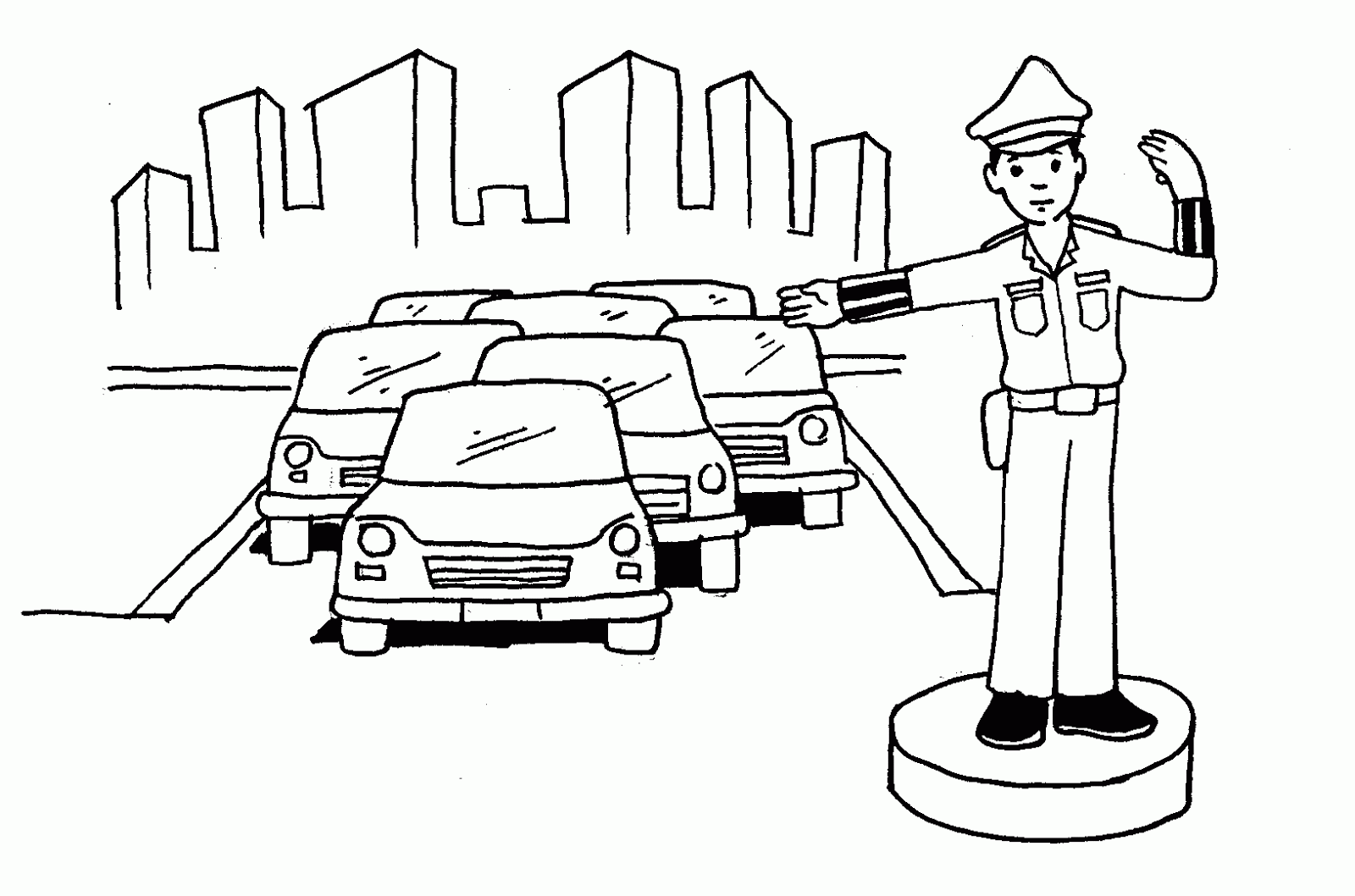 Gambar Kartun Profesi Polisi Wallpaper