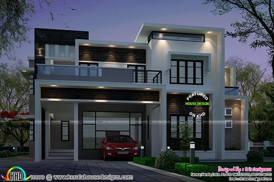 2883 sq-ft Contemporary style house 