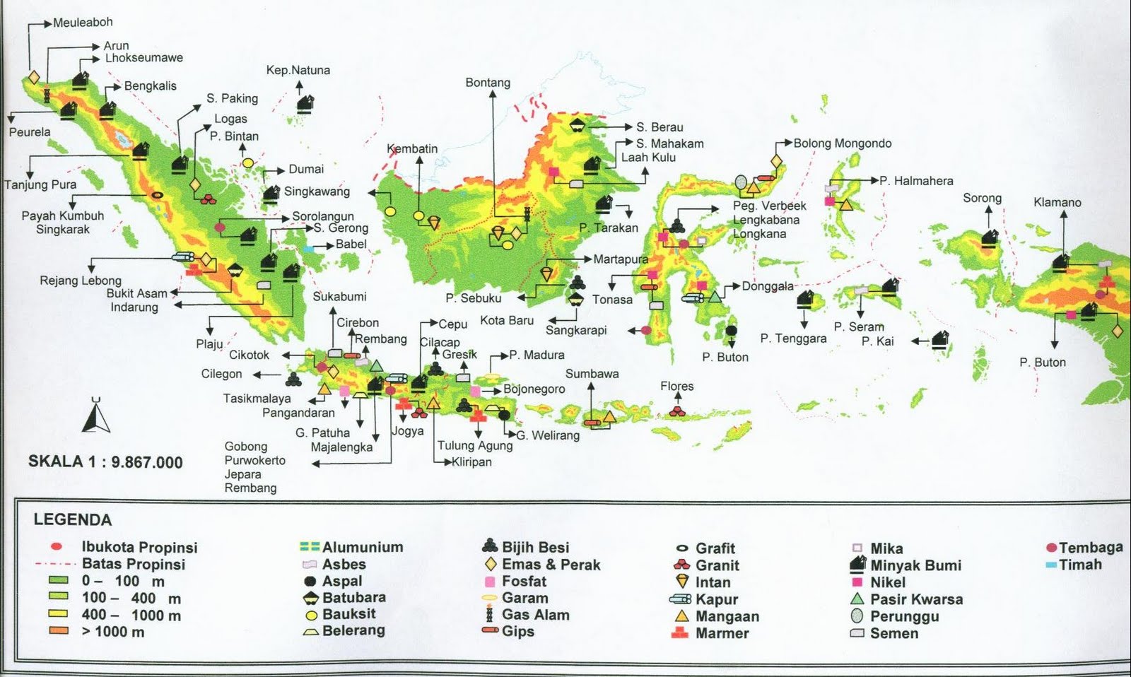 Geografi lingkungan: Persebaran Barang Tambang di Indonesia