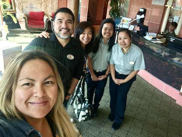 With Wilma Casanare and Susan Arellano at The Spa and Fitness Center