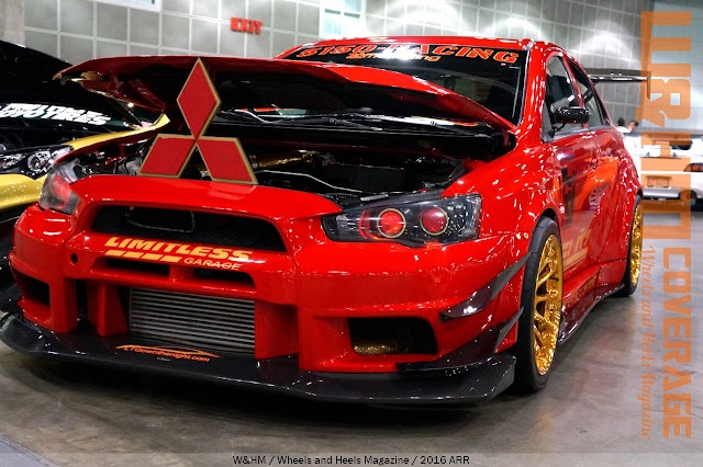 Autocon LA 2016 Car Show Red Mitsubishi Evo X GTR