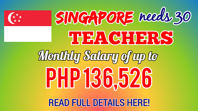 30 pre school teachers are needed in Singapore | Apply Now!