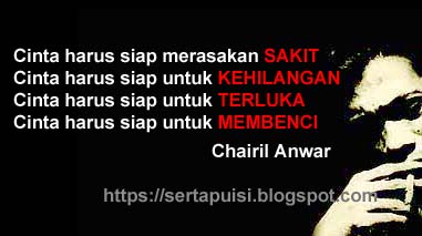 Koleksi Puisi Tentang Cinta Puisi Chairil Anwar Kata 