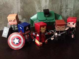 the marvels avenger papercraft model