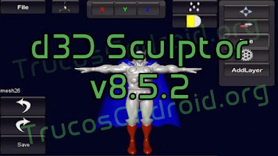d3D Sculptor v8.5.2 - Modelado 3D en Android