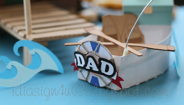 3D Paper Log Cabin and Boat Treat Boxes | Father's Day SVGCuts by ilovedoingallthingscrafty.com Challenge Entry | Dad's Cabin