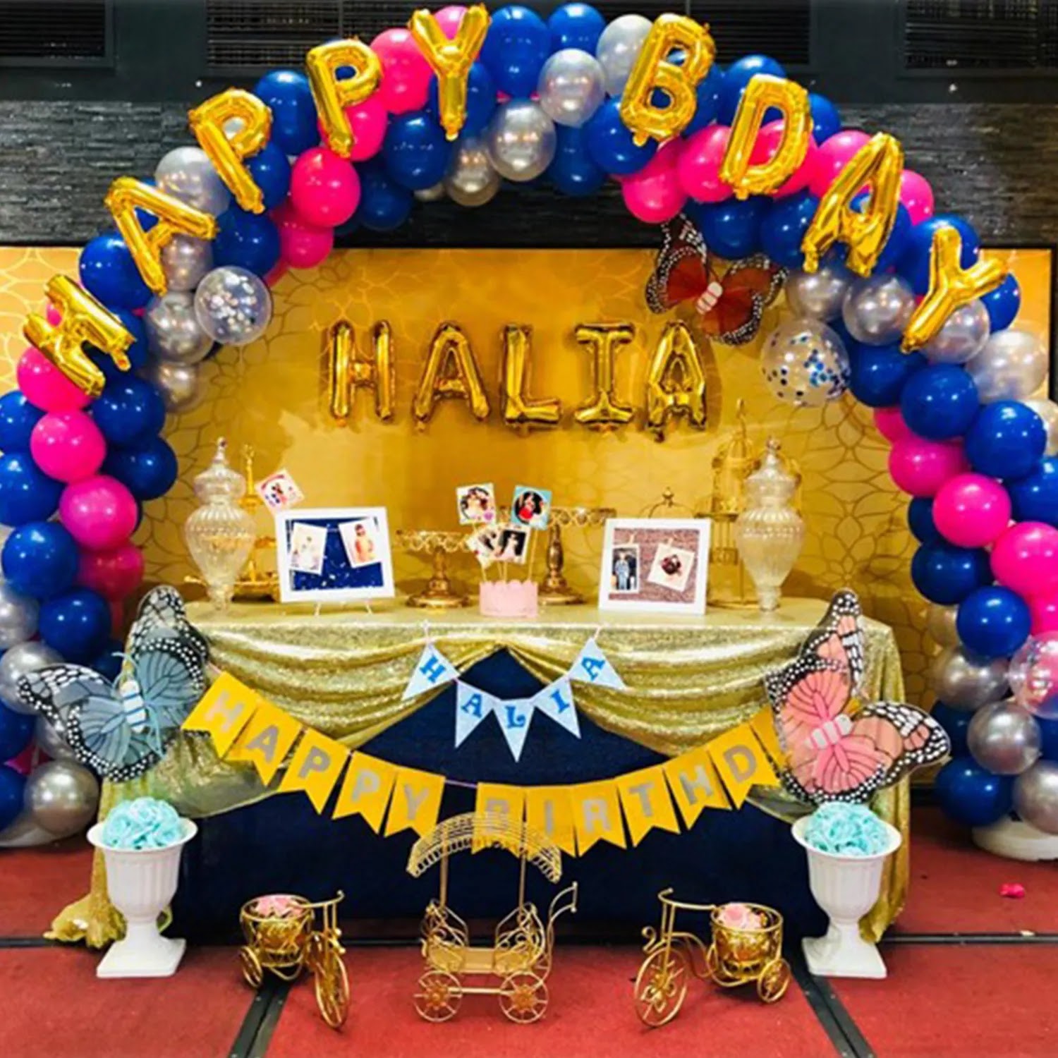 Malti Color Theme Birthday Party Decoration