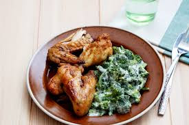 Keto Chicken Wings With Creamy Broccoli