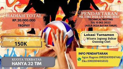 APDESI Kecamatan Bayah Gelar Open Turnamen Bola Voli Putra dan Putri, Ini  Info Pendaftarannya