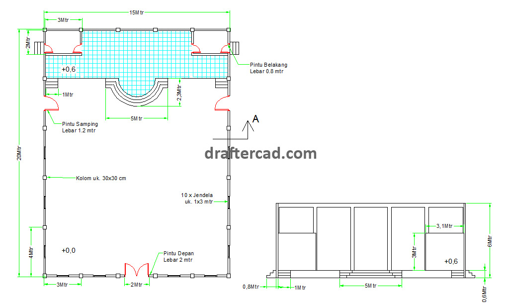 Special Project - Membuat gambar Gedung Serbaguna Cikande 