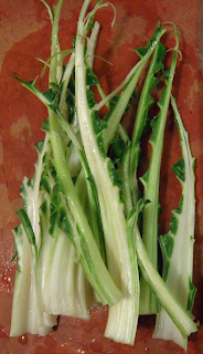 Chard Stems without Leaves