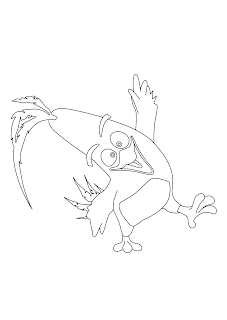 Coloring page and print Chuck | Angry Birds Movie