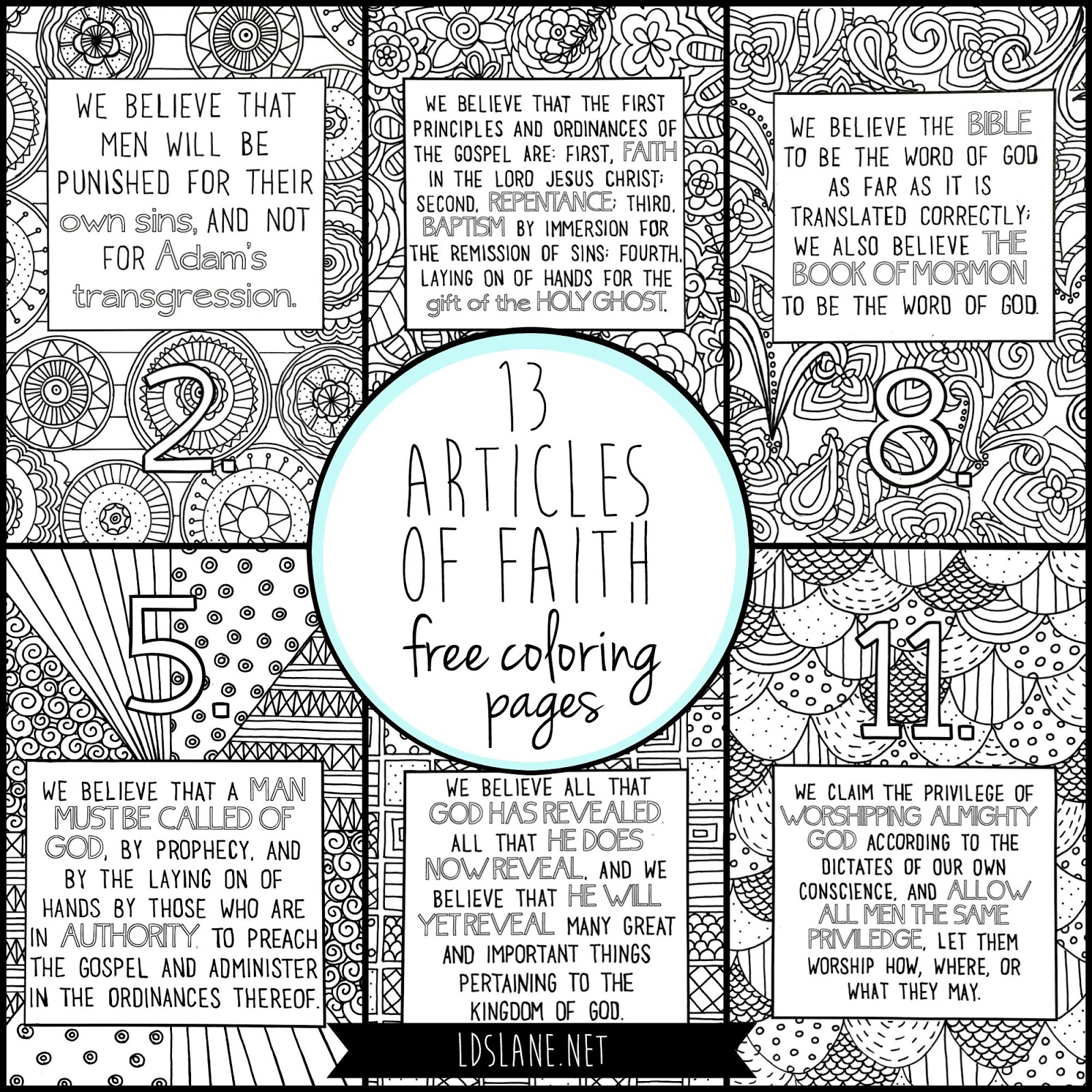 articles of faith collage 1