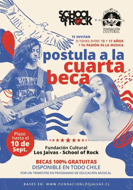 Fundación Cultural Los Jaivas y School of Rock convocatoria 2023