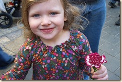 Lillian got a carnation at Holiday