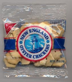 Flying oyster crackers.