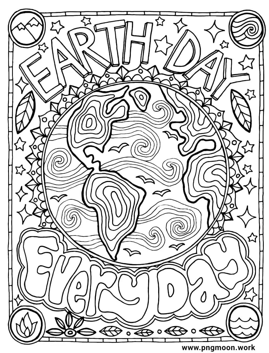 earth day coloring sheet
