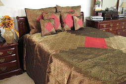 Indian King Duvet Set Sari Bedding Bedspread Coverlet